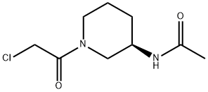 N-[(R)-1-(2-Chloro-acetyl)-piperidin-3-yl]-acetaMide Struktur