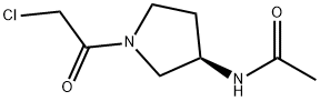 N-[(R)-1-(2-Chloro-acetyl)-pyrrolidin-3-yl]-acetaMide Struktur