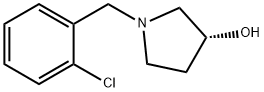 (R)-1-(2-Chloro-benzyl)-pyrrolidin-3-ol Struktur