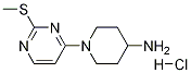 1-(2-Methylsulfanyl-pyrimidin-4-yl)-piperidin-4-ylamine hydrochloride Struktur