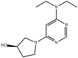 (R)-1-(6-DiethylaMino-pyriMidin-4-yl)-pyrrolidin-3-ol Struktur