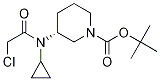 (R)-3-[(2-Chloro-acetyl)-cyclopropyl-aMino]-piperidine-1-carboxylic acid tert-butyl ester Struktur