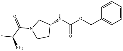 [(R)-1-((S)-2-AMino-propionyl)-pyrrolidin-3-yl]-carbaMic acid benzyl ester Struktur