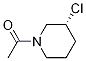 1-((R)-3-Chloro-piperidin-1-yl)-ethanone Struktur