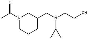 1-(3-{[Cyclopropyl-(2-hydroxy-ethyl)-aMino]-Methyl}-piperidin-1-yl)-ethanone Struktur