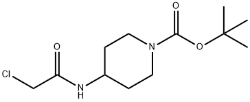 4-(2-Chloro-acetylaMino)-piperidine-1-carboxylic acid tert-butyl ester Struktur