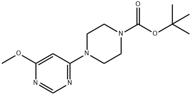 4-(6-Methoxy-pyriMidin-4-yl)-piperazine-1-carboxylic acid tert-butyl ester Struktur