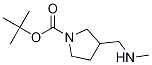 3-Methylaminomethyl-pyrrolidine-1-carboxylic acid tert-butyl ester Struktur