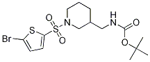 [1-(5-Bromo-thiophene-2-sulfonyl)-piperidin-3-yl]-methyl-carbamic acid tert-butyl ester Struktur