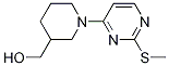 [1-(2-Methylsulfanyl-pyrimidin-4-yl)-piperidin-3-yl]-methanol Struktur