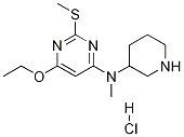 (6-Ethoxy-2-Methylsulfanyl-pyriMidin-4-yl)-Methyl-piperidin-3-yl-aMine hydrochloride Struktur