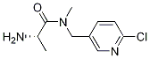 (S)-2-AMino-N-(6-chloro-pyridin-3-ylMethyl)-N-Methyl-propionaMide Struktur