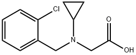 [(2-Chloro-benzyl)-cyclopropyl-aMino]-acetic acid Struktur