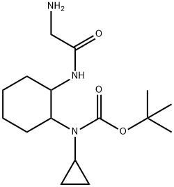 [2-(2-AMino-acetylaMino)-cyclohexyl]-cyclopropyl-carbaMic acid tert-butyl ester Struktur