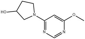 1-(6-Methoxy-pyriMidin-4-yl)-pyrrolidin-3-ol Struktur