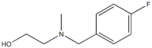 2-[(4-Fluoro-benzyl)-Methyl-aMino]-ethanol Struktur