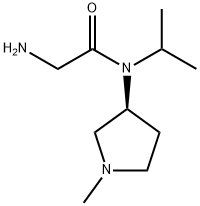 2-AMino-N-isopropyl-N-((S)-1-Methyl-pyrrolidin-3-yl)-acetaMide Struktur