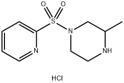 3-Methyl-1-(pyridine-2-sulfonyl)-piperazine hydrochloride Struktur