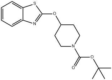 4-(Benzothiazol-2-yloxy)-piperidine-1-carboxylic acid tert-butyl ester Struktur