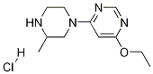 4-Ethoxy-6-(3-Methyl-piperazin-1-yl)-pyriMidine hydrochloride Struktur