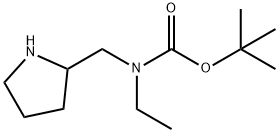 Ethyl-pyrrolidin-2-ylMethyl-carbaMic acid tert-butyl ester Struktur