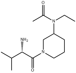 N-[1-((S)-2-AMino-3-Methyl-butyryl)-piperidin-3-yl]-N-ethyl-acetaMide Struktur