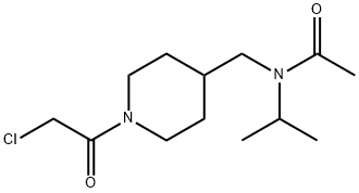 N-[1-(2-Chloro-acetyl)-piperidin-4-ylMethyl]-N-isopropyl-acetaMide Struktur