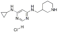 N-Cyclopropyl-N'-piperidin-3-ylMethyl-pyriMidine-4,6-diaMine hydrochloride Struktur