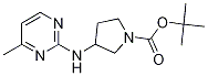 3-(4-Methyl-pyrimidin-2-ylamino)-pyrrolidine-1-carboxylic acid tert-butyl ester Struktur