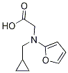 (Cyclopropyl-furan-2-ylMethyl-aMino)-acetic acid Struktur