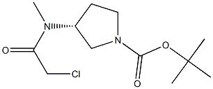 (R)-3-[(2-Chloro-acetyl)-Methyl-aMino]-pyrrolidine-1-carboxylic acid tert-butyl ester Struktur