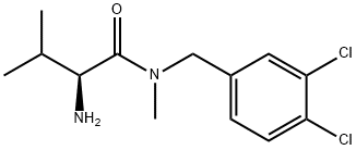 (S)-2-AMino-N-(3,4-dichloro-benzyl)-3,N-diMethyl-butyraMide Struktur