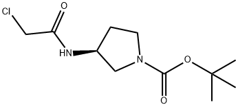 (S)-3-(2-Chloro-acetylaMino)-pyrrolidine-1-carboxylic acid tert-butyl ester Struktur