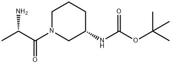 [(S)-1-((S)-2-AMino-propionyl)-piperidin-3-yl]-carbaMic acid tert-butyl ester Struktur