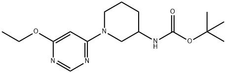 [1-(6-Ethoxy-pyriMidin-4-yl)-piperidin-3-yl]-carbaMic acid tert-butyl ester Struktur