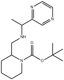 2-[(1-Pyrazin-2-yl-ethylaMino)-Methyl]-piperidine-1-carboxylic acid tert-butyl ester Struktur