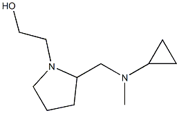 2-{2-[(Cyclopropyl-Methyl-aMino)-Methyl]-pyrrolidin-1-yl}-ethanol Struktur