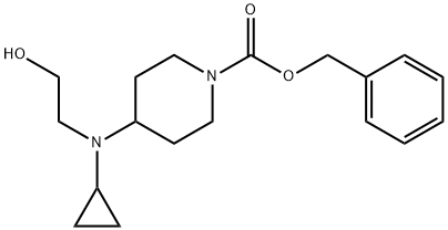 4-[Cyclopropyl-(2-hydroxy-ethyl)-aMino]-piperidine-1-carboxylic acid benzyl ester Struktur