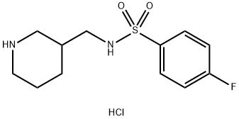 4-Fluoro-N-piperidin-3-ylMethyl-benzenesulfonaMide hydrochloride Struktur