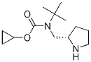 Cyclopropyl-(S)-1-pyrrolidin-2-ylMethyl-carbaMic acid tert-butyl ester Struktur