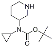 Cyclopropyl-piperidin-3-yl-carbaMic acid tert-butyl ester Struktur