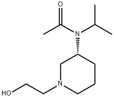 N-[(R)-1-(2-Hydroxy-ethyl)-piperidin-3-yl]-N-isopropyl-acetaMide Struktur