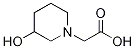 1-piperidineacetic acid, 3-hydroxy- Struktur