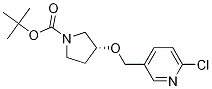 (R)-3-(6-Chloro-pyridin-3-ylmethoxy)-pyrrolidine-1-carboxylic acid tert-butyl ester Struktur