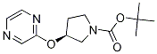 (S)-3-(Pyrazin-2-yloxy)-pyrrolidine-1-carboxylic acid tert-butyl ester Struktur