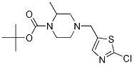 4-(2-Chloro-thiazol-5-ylmethyl)-2-methyl-piperazine-1-carboxylic acid tert-butyl ester Struktur