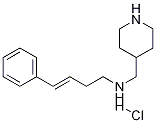 ((E)-4-Phenyl-but-3-enyl)-piperidin-4-ylMethyl-aMine hydrochloride Struktur