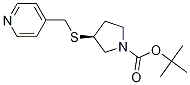 (S)-3-(Pyridin-4-ylMethylsulfanyl)-
pyrrolidine-1-carboxylic acid tert-
butyl ester Struktur