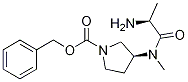 (S)-3-[((S)-2-AMino-propionyl)-Methyl-aMino]-pyrrolidine-1-carboxylic acid benzyl ester Struktur