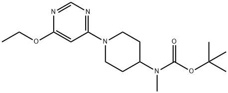 [1-(6-Ethoxy-pyriMidin-4-yl)-piperidin-4-yl]-Methyl-carbaMic acid tert-butyl ester Struktur